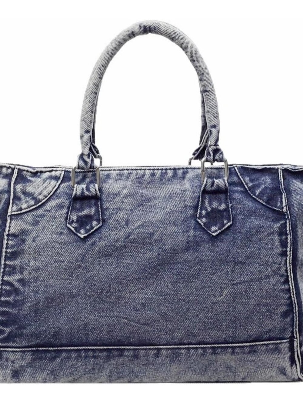 Women's Denim Purses Jean Handbags Versatile Tote Shoulder Bag